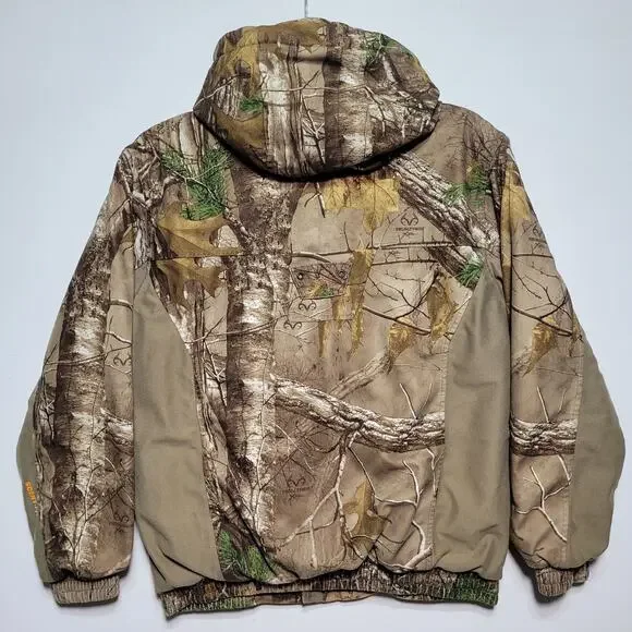 Rustic Ridge Hunting Full Zip Jacket Youth XL Camo Realtree Hooded Outdoors - Picture 9 of 15